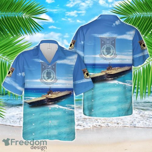 US Navy USS Forrestal (CVA 59) Hawaiian Shirt US Navy Aloha Shirt