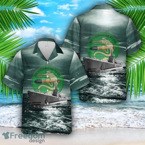 US Navy USS Guardfish (SS-217) Gato-class submarine In WWII Hawaiian Shirt US Navy Aloha Shirt Product Photo 1