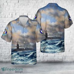 US Navy USS Henry M. Jackson (SSBN-730) Ohio-class submarine Ballistic missile submarines Hawaiian Shirt Summer Beach Shirt