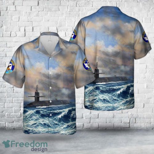 US Navy USS Henry M. Jackson (SSBN-730) Ohio-class submarine Ballistic missile submarines Hawaiian Shirt Summer Beach Shirt Product Photo 1