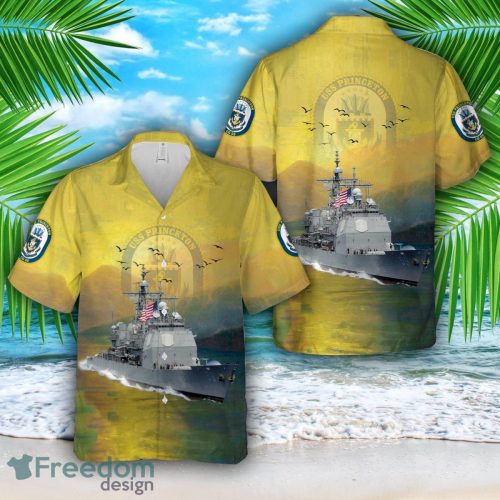 US Navy USS Princeton (CG-59) Ticonderoga-class guided missile cruiser Hawaiian Shirt Hoilday Summer Shirt Hawaiian ShirtHawaiian Shirt Product Photo 1