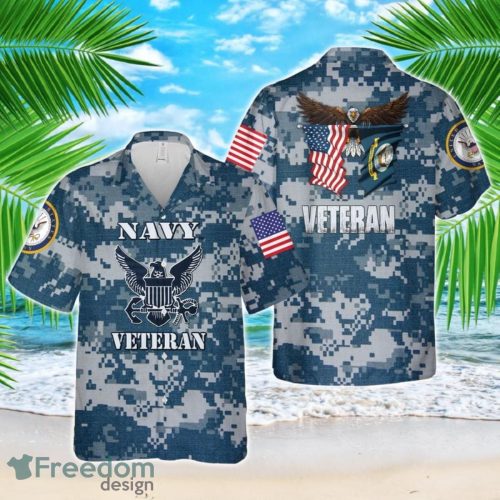 US Navy Veteran Hawaiian Shirt Hoilday Summer Shirt Hawaiian ShirtHawaiian Shirt Product Photo 1