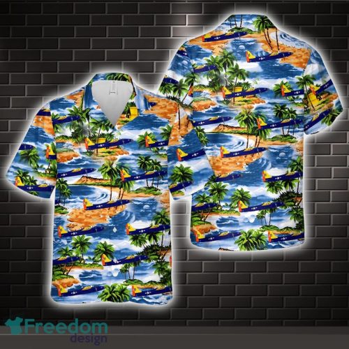 US Navy VX-2 Grumman F7F-2N Tigercat Hawaiian Shirt US Navy Aloha Shirt Product Photo 1