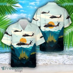 Utah Army National Guard 2nd Battalion, 211th Aviation Regiment UH-60 Black Hawk helicopter All Printed 3D Hawaiian Shirt For Men Women