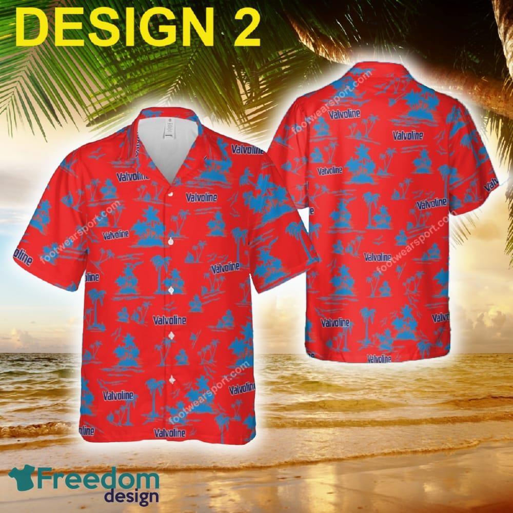 Valvoline Bold Logo Aloha Hawaiian Shirt Coconut Tree Pattern For Men And Women image Valvoline Bold Logo Aloha Hawaiian Shirt Coconut Tree Pattern For Men And Women - Brand Style 2 Valvoline Hawaiian Shirt Coconut Tree Pattern