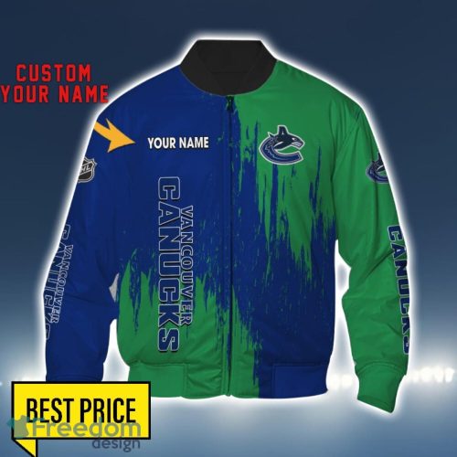 Vancouver Canucks 3D All Printed T-Shirt Sweathirt Hoodie Bomber Jacket Personalized Name For Fans Product Photo 4