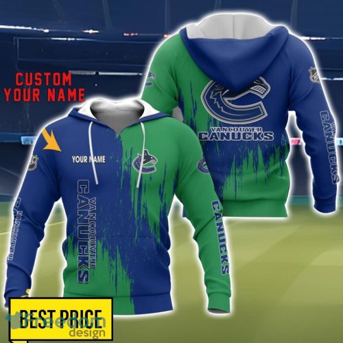 Vancouver Canucks 3D All Printed T-Shirt Sweathirt Hoodie Bomber Jacket Personalized Name For Fans Product Photo 1