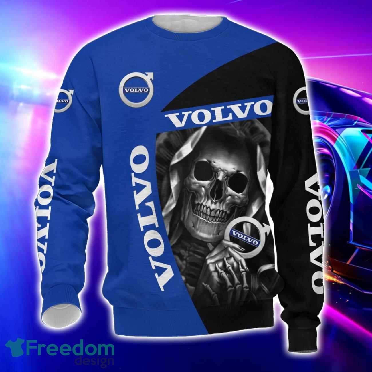 Volvo All Over Printed T Shirt Sweatshirt Hoodie Bomber Jacket For Car Lover image Volvo All Over Printed T-Shirt Sweatshirt Hoodie Bomber Jacket For Car Lover Product Photo 3