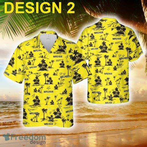 Waffle House Collar New Aloha Hawaiian Shirt Coconut Tree Pattern Men And Women Gift - Brand Style 2 Waffle House Hawaiian Shirt Coconut Tree Pattern