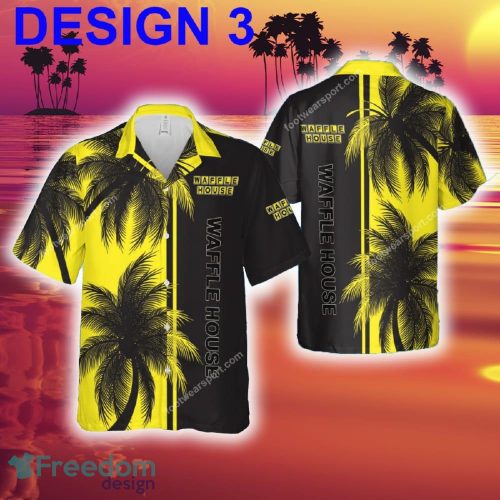 Waffle House Collar New Aloha Hawaiian Shirt Coconut Tree Pattern Men And Women Gift - Brand Style 3 Waffle House Hawaiian Shirt Coconut Tree Pattern