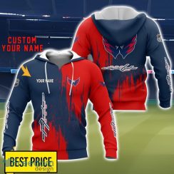 Washington Capitals 3D All Printed T-Shirt Sweathirt Hoodie Bomber Jacket Personalized Name For Fans