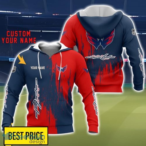 Washington Capitals 3D All Printed T-Shirt Sweathirt Hoodie Bomber Jacket Personalized Name For Fans Product Photo 1