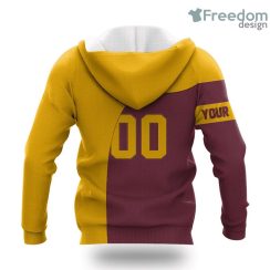 Washington Commanders Curve Style Personalized NFL Hoodie 3D All Over Print Keep Warm For Men And Women Product Photo 2