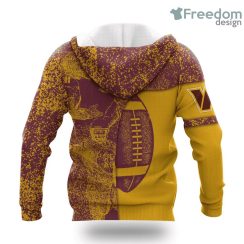 Washington Commanders Graffiti Spray NFL Hoodie 3D All Over Print Keep Warm For Men And Women Product Photo 2