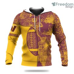Washington Commanders Graffiti Spray NFL Hoodie 3D All Over Print Keep Warm For Men And Women