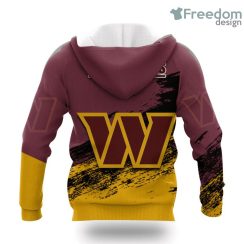 Washington Commanders Grunge Style Hot Trending NFL Hoodie 3D All Over Print Keep Warm For Men And Women Product Photo 2
