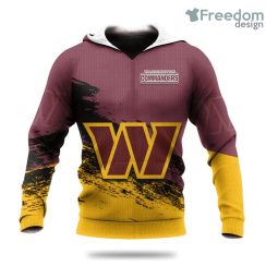 Washington Commanders Grunge Style Hot Trending NFL Hoodie 3D All Over Print Keep Warm For Men And Women