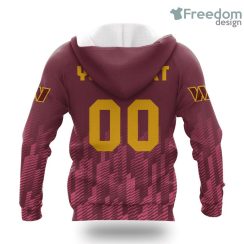 Washington Commanders Logo Sport Ombre NFL Hoodie 3D All Over Print Keep Warm For Men And Women Product Photo 2
