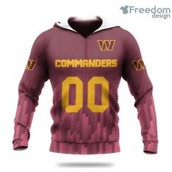 Washington Commanders Logo Sport Ombre NFL Hoodie 3D All Over Print Keep Warm For Men And Women