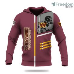 Washington Commanders Personalized Football For Fan NFL Hoodie 3D All Over Print Keep Warm For Men And Women