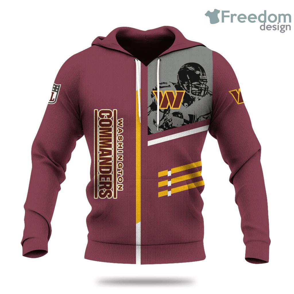 Washington Commanders Personalized Football For Fan NFL Hoodie 3D All Over Print Keep Warm For Men And Women image Washington Commanders Personalized Football For Fan NFL Hoodie 3D All Over Print Keep Warm For Men And Women Product Photo 1