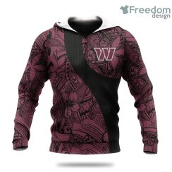 Washington Commanders Polynesian NFL Hoodie 3D All Over Print Keep Warm For Men And Women