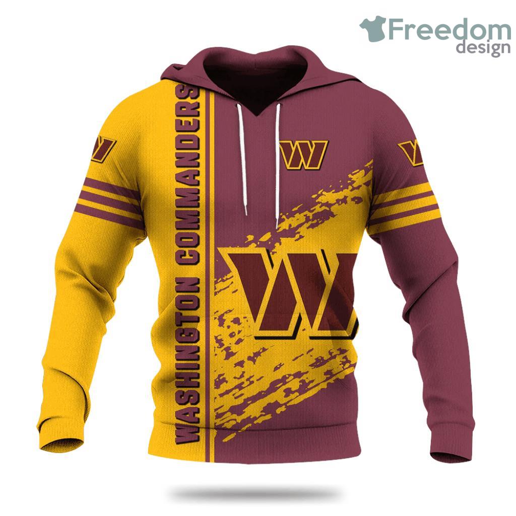 Washington Commanders Quarter Style NFL Hoodie 3D All Over Print Keep Warm For Men And Women image Washington Commanders Quarter Style NFL Hoodie 3D All Over Print Keep Warm For Men And Women Product Photo 1