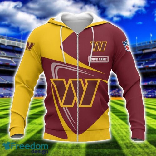 Washington Commanders Team 3D T-Shirt Sweatshirt Hoodie Bomber Custom Name Sport Gift For Men And Women Product Photo 2