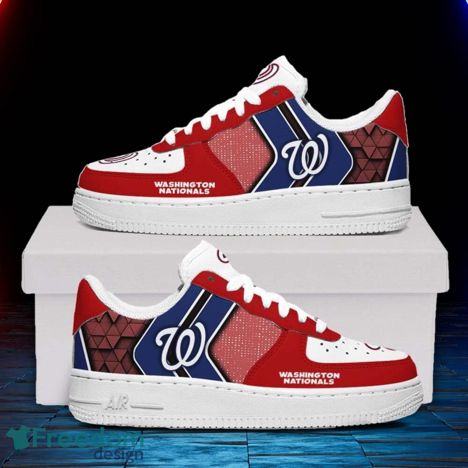 Washington Nationals Air Force Shoes Men Women Sneakers Ultra Sneakers image Washington Nationals Air Force Shoes Men Women Sneakers Ultra Sneakers Product Photo 1