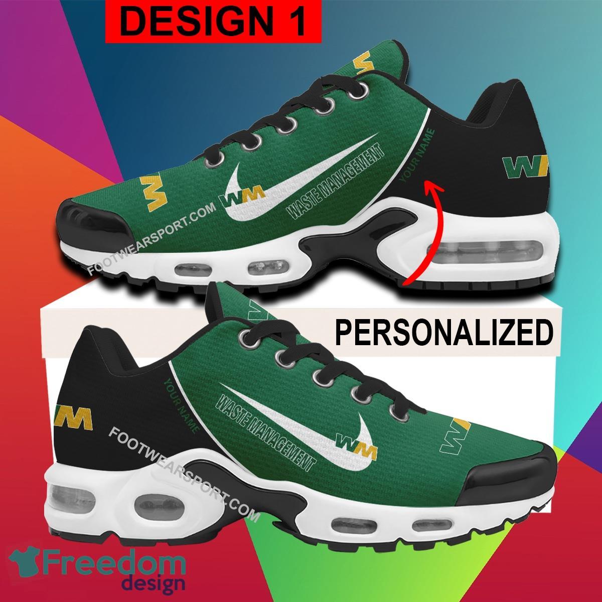 Waste Management Air Cushion Sport Sneaker New Design Personalized Gift TN Shoes Fans image Waste Management Air Cushion Sport Sneaker New Design Personalized Gift TN Shoes Fans - Style 1 Waste Management Air Cushion Sport Shoes Personalized