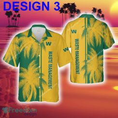 Waste Management Unisex Hawaiian Shirt Coconut Tree Pattern Gift For Fans - Brand Style 3 Waste Management Hawaiian Shirt Coconut Tree Pattern