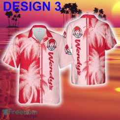 WENDY'S Retro Aloha Hawaiian Shirt Coconut Tree Pattern For Summer - Brand Style 3 WENDY'S Hawaiian Shirt Coconut Tree Pattern