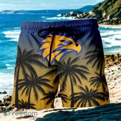 West Coast Eagles AFL Sport Custom Name Beach Shorts For Fans Product Photo 2