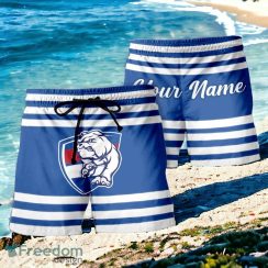 Western Bulldogs AFL Sport Custom Name Beach Shorts For Men Women Product Photo 1