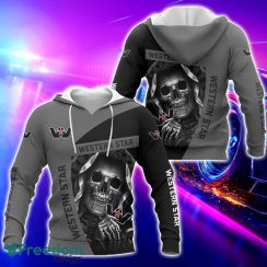 Western Star All Over Printed Skull T-Shirt Sweatshirt Hoodie Bomber Jacket For Car Lover