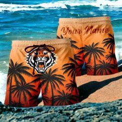 Wests Tigers NRL Sport Custom Name Beach Shorts For Men Women Product Photo 1