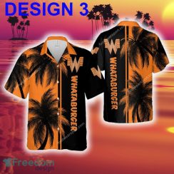 WHATABURGER Print Logo Hawaiian Shirt Coconut Tree Pattern For Men And Women - Brand Style 3 WHATABURGER Hawaiian Shirt Coconut Tree Pattern