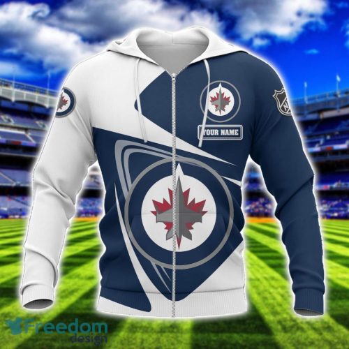 Winnipeg Jets Team 3D T-Shirt Sweatshirt Hoodie Bomber Custom Name Sport Gift For Men And Women Product Photo 2