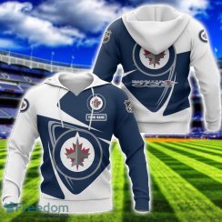 Winnipeg Jets Team 3D T-Shirt Sweatshirt Hoodie Bomber Custom Name Sport Gift For Men And Women