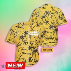 Wolverhampton Wanderers FC Baseball Jersey Custom Name 2024 Men Women Summer Beach