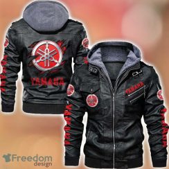 Yamaha 2D Leather Jacket Black Brown Corlor Printing Gift For Men Yamaha 2D Leather Jacket Black Brown Corlor Printing Gift For Men