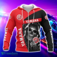 Yamaha All Over Printed Skull T-Shirt Sweatshirt Hoodie Bomber Jacket For Car Lover Product Photo 2