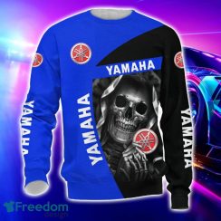 Yamaha Blue All Over Printed Skull T Shirt Sweatshirt Hoodie Bomber Jacket For Car Lover image Yamaha Blue All Over Printed Skull T-Shirt Sweatshirt Hoodie Bomber Jacket For Car Lover Product Photo 3