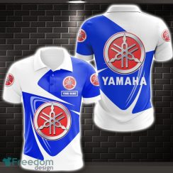 Yamaha Blue Logo 3D Polo Shirt Car Lover Gift Limited For Fans
