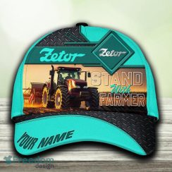 Zetor Custom Name 3D Hat Cap Turquoise All Over Print For Mens Gift Holifays