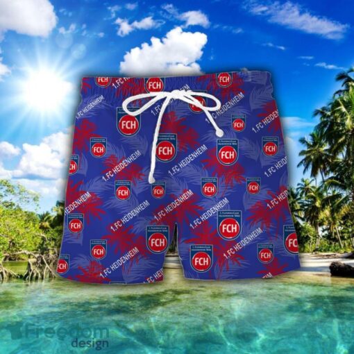 1. FC Heidenheim 3D Hawaiian Shirt and Shorts Vinatge Tree Pattern Beach Shirt For Fans Product Photo 2