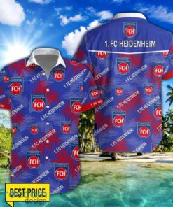 1. FC Heidenheim 3D Hawaiian Shirt and Shorts Vinatge Tree Pattern Beach Shirt For Fans Product Photo 1