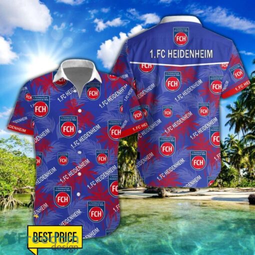 1. FC Heidenheim 3D Hawaiian Shirt and Shorts Vinatge Tree Pattern Beach Shirt For Fans Product Photo 1