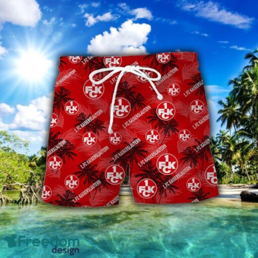 1. FC Kaiserslautern 3D Hawaiian Shirt and Shorts Vinatge Tree Pattern Beach Shirt For Fans Product Photo 2