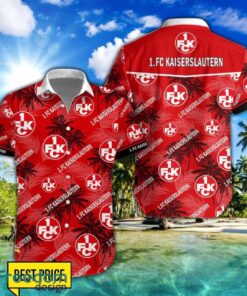 1. FC Kaiserslautern 3D Hawaiian Shirt and Shorts Vinatge Tree Pattern Beach Shirt For Fans Product Photo 1